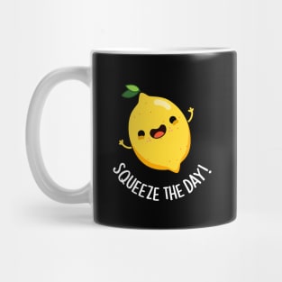 Squeeze The Day Cute Lemon Pun Mug